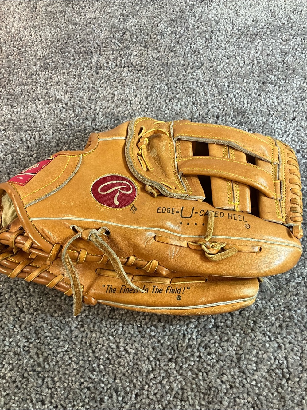 Rawlings PG8 Softball Baseball 12" Glove Mitt RHT Right Hand Throw Leather
